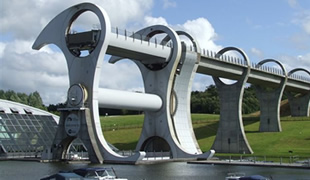 Falkirk Wharf in Stirlingshire.